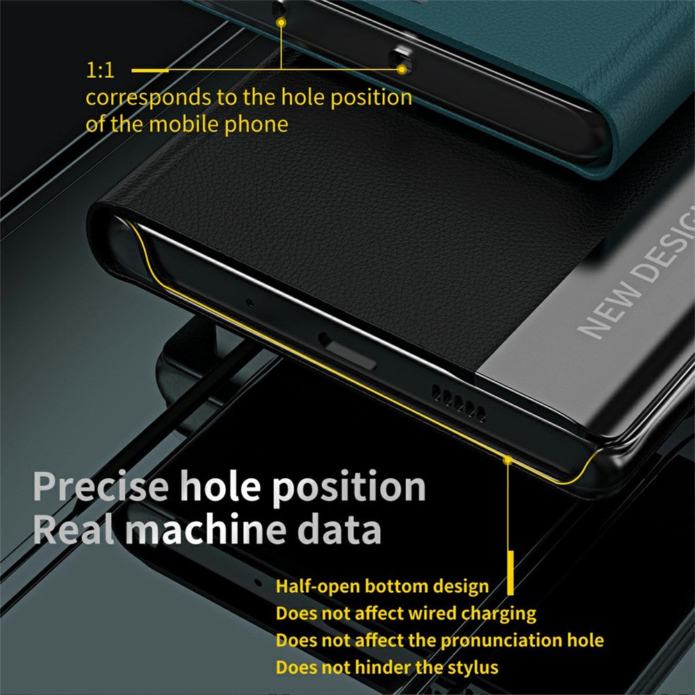 Galaxy S25 Ultra Klappbare Hülle – elegant, stoßfest, mit Ständer & galvanisierter Oberfläche