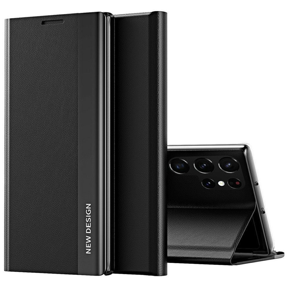 Galaxy S25 Ultra Klappbare Hülle – elegant, stoßfest, mit Ständer & galvanisierter Oberfläche