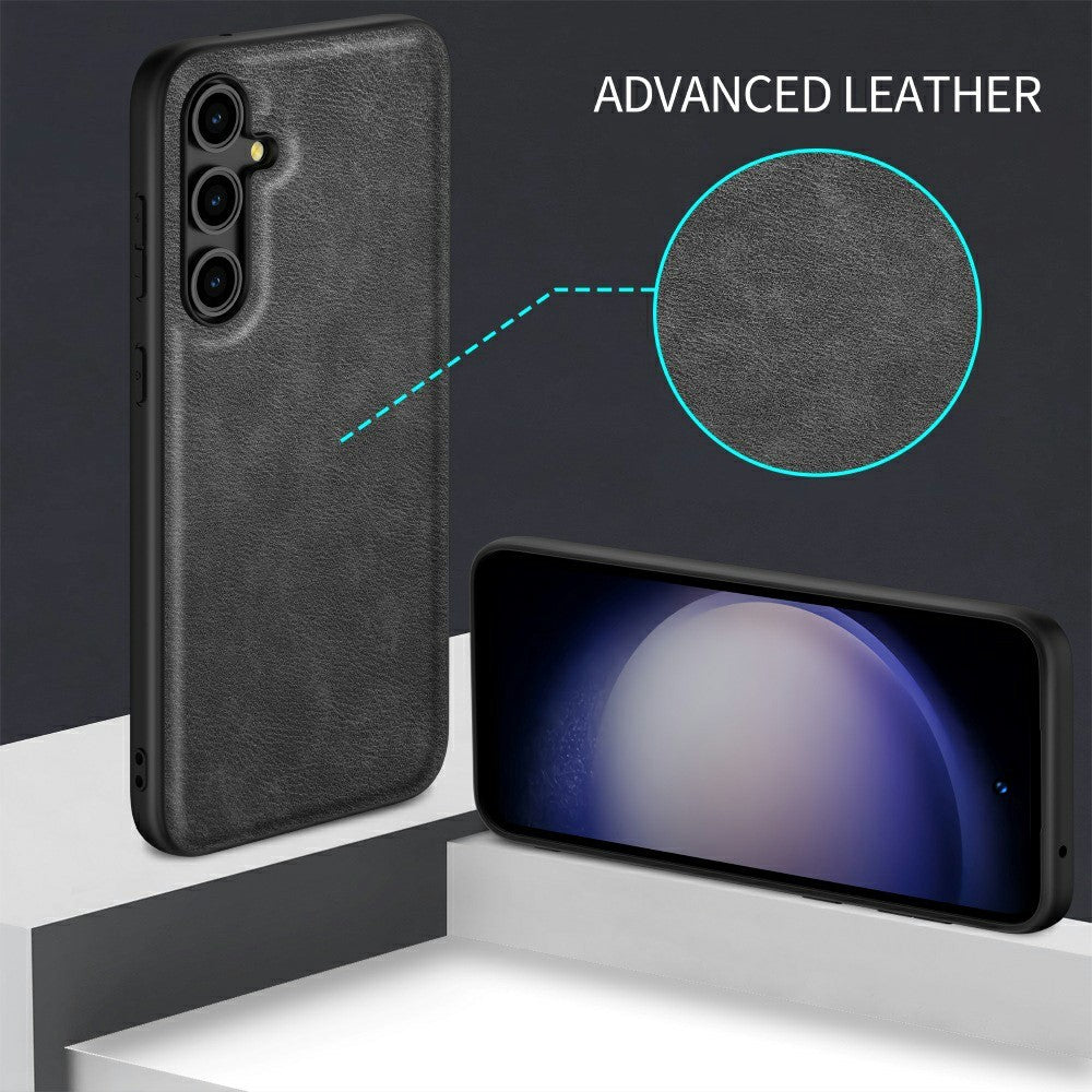Galaxy A36 5G Lederhülle – stoßfest & einfarbig