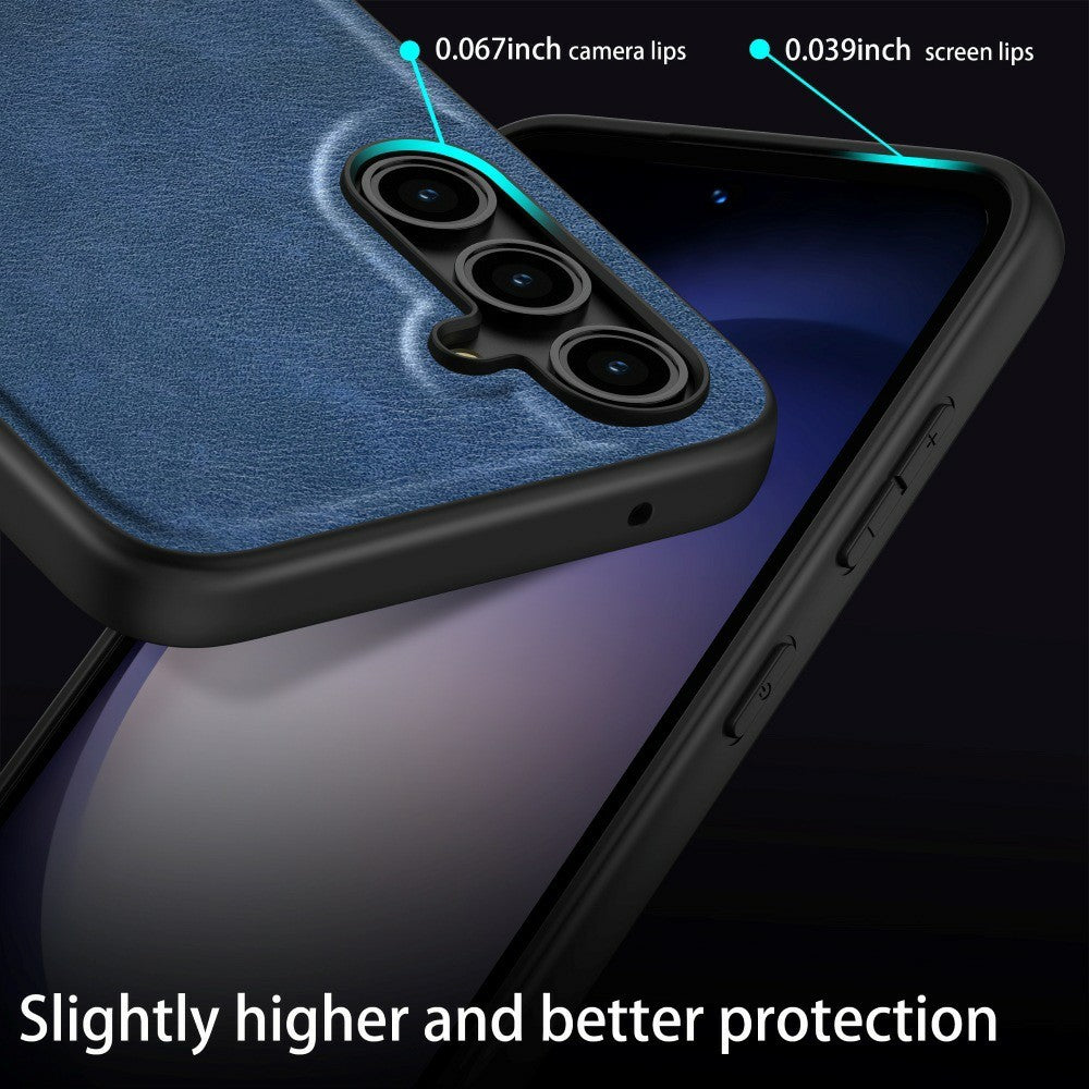 Galaxy A36 5G Lederhülle – stoßfest & einfarbig