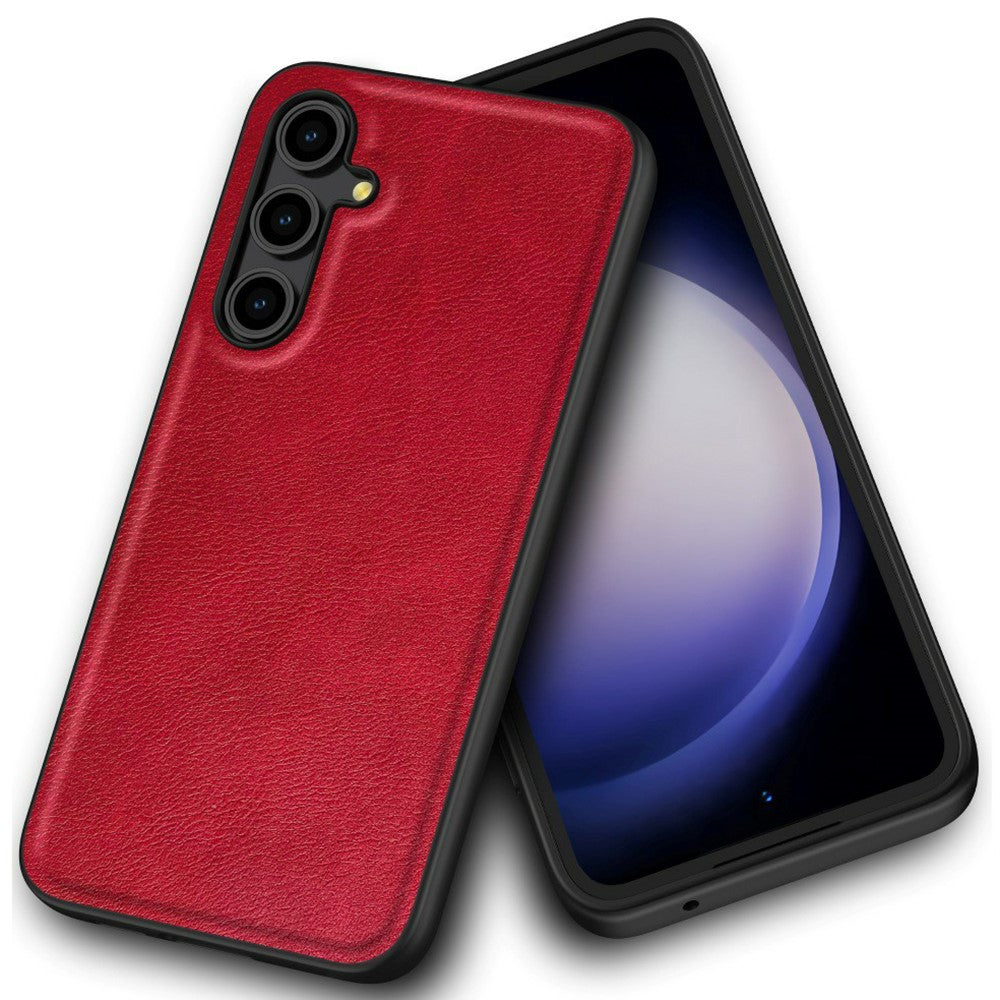 Galaxy A36 5G Lederhülle – stoßfest & einfarbig