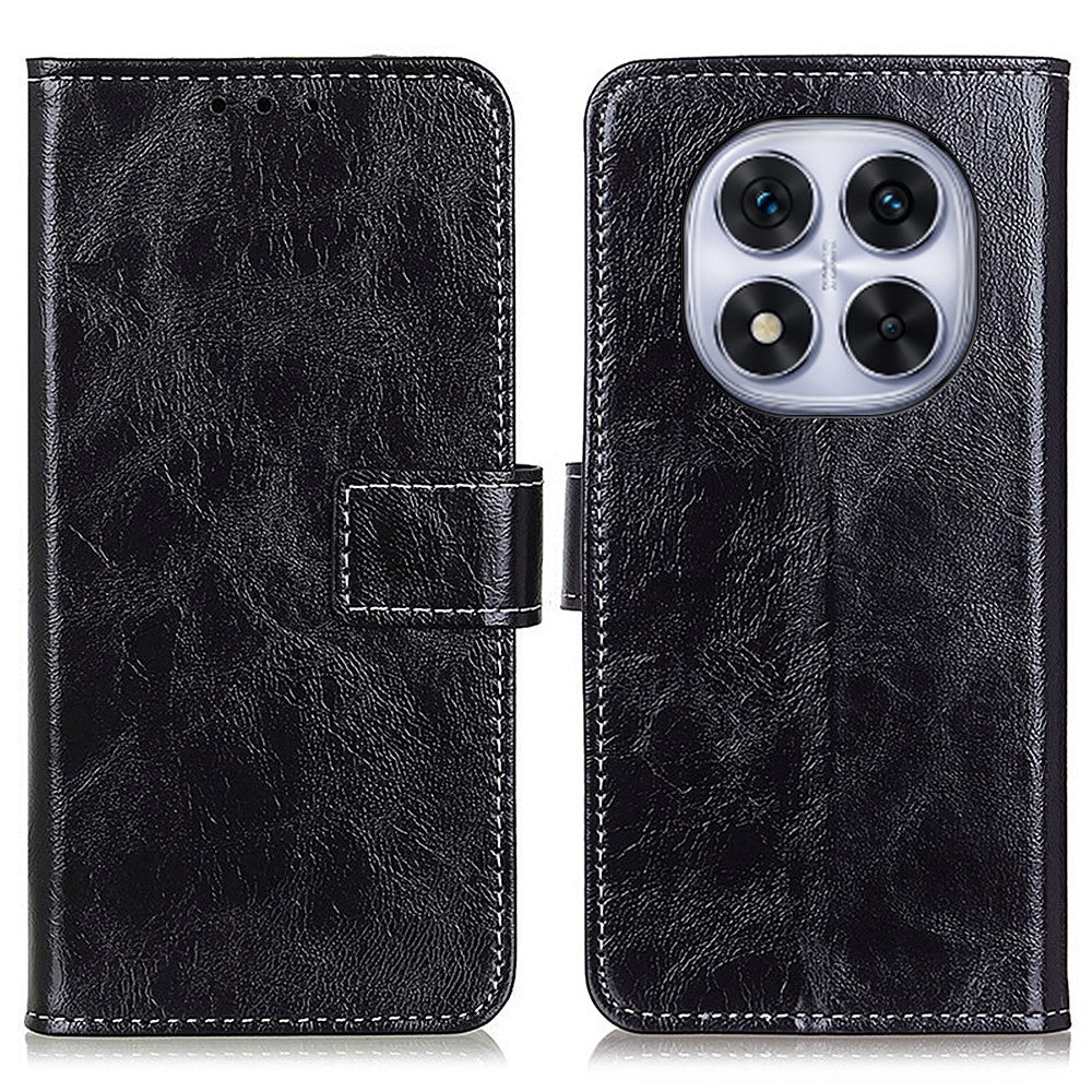 For Xiaomi Redmi Note 14 Pro+ 5G / Note 14 Pro 5G / Poco X7 5G Leather Case Wallet Phone Cover Crazy Horse Texture