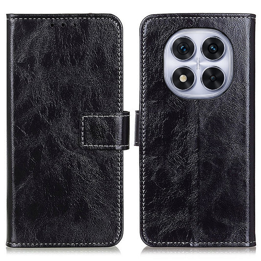 Xiaomi Redmi Note 14 Pro 5G / Xiaomi Redmi Note 14 Pro+ 5G / Xiaomi Poco X7 5G Wallet-Handyhülle – Note 14 Pro 5G / Poco X7 5G Ledertasche Crazy Horse Textur