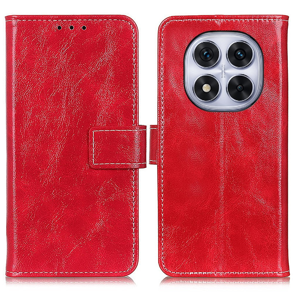 For Xiaomi Redmi Note 14 Pro+ 5G / Note 14 Pro 5G / Poco X7 5G Leather Case Wallet Phone Cover Crazy Horse Texture
