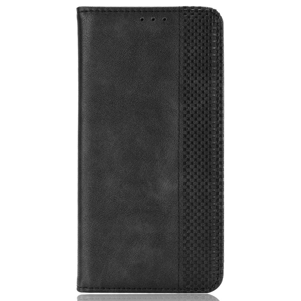 Pixel 9a Lederhülle – Mit Brieftaschenfunktion, Ständer & Retro-Textur