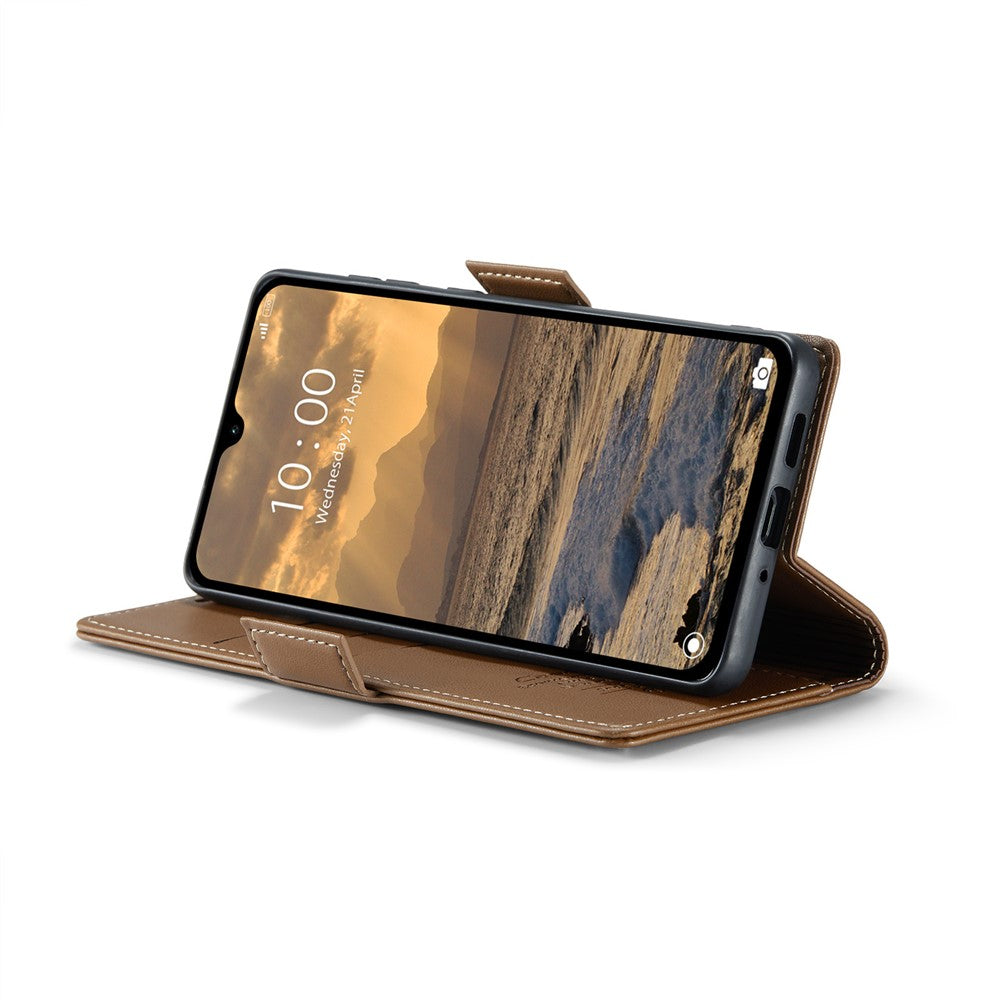 CASEME For Xiaomi Redmi 14C 4G Leather Case  023 RFID Blocking 3 Card Slot Mobile Cover