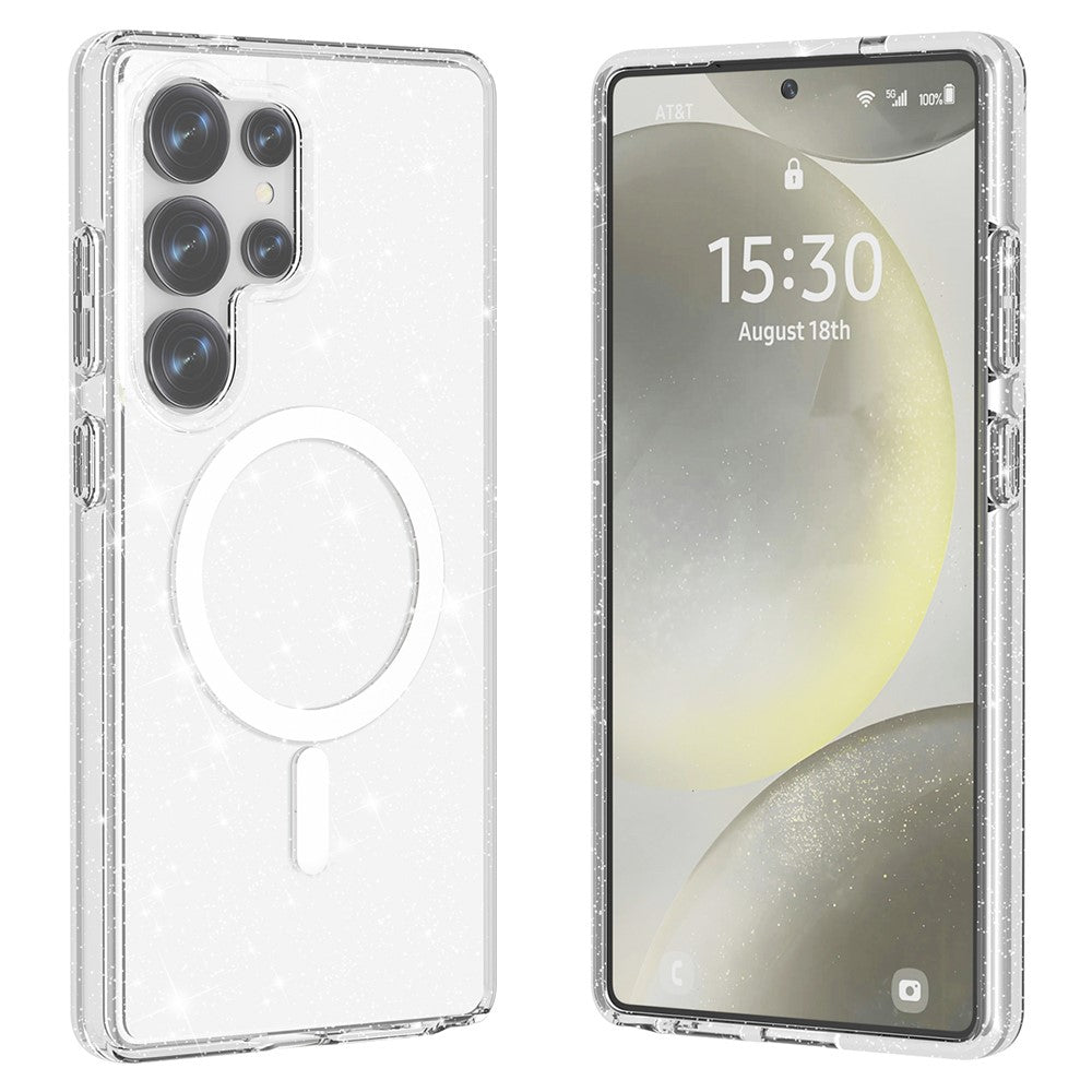 Galaxy S25 Ultra Glitter-Hülle – Magnetisch & funkelnd