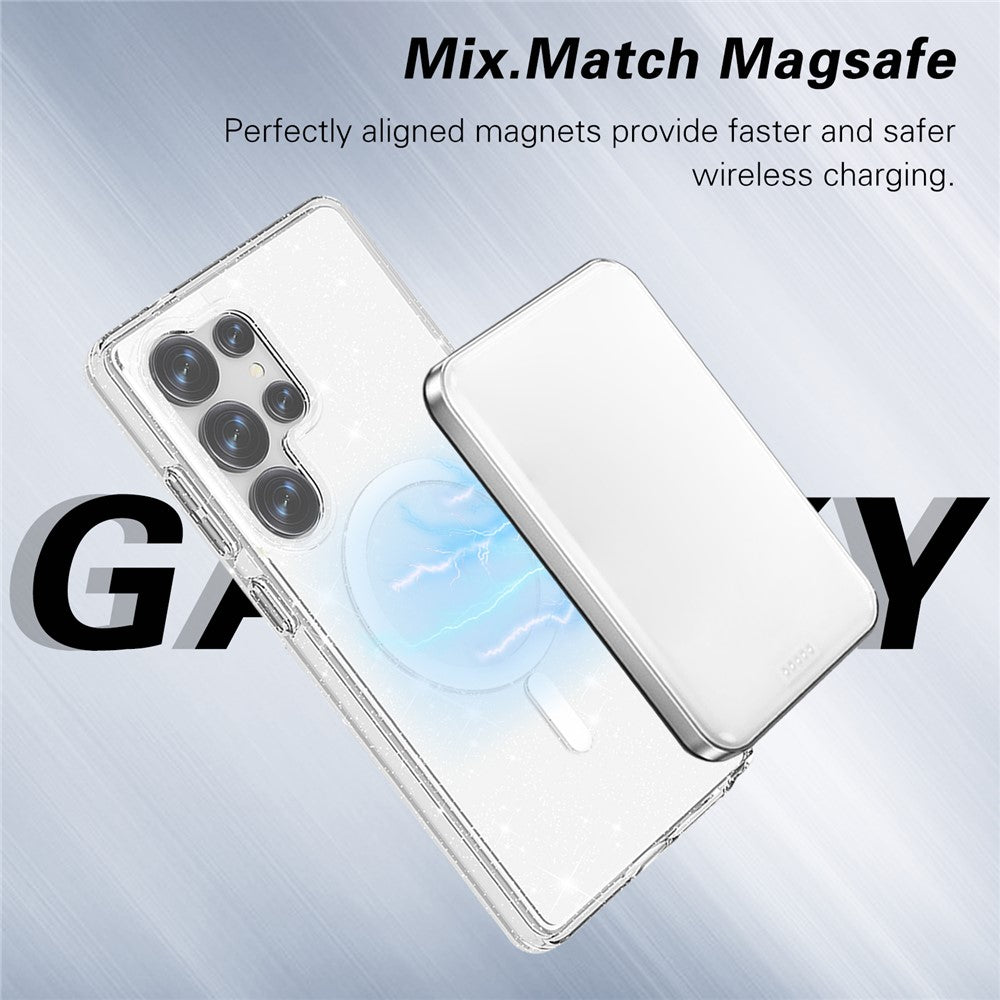 Galaxy S25 Ultra Glitter-Hülle – Magnetisch & funkelnd