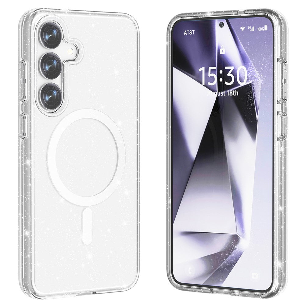 Galaxy S25 Plus Glitter-Hülle – Magnetisch & funkelnd