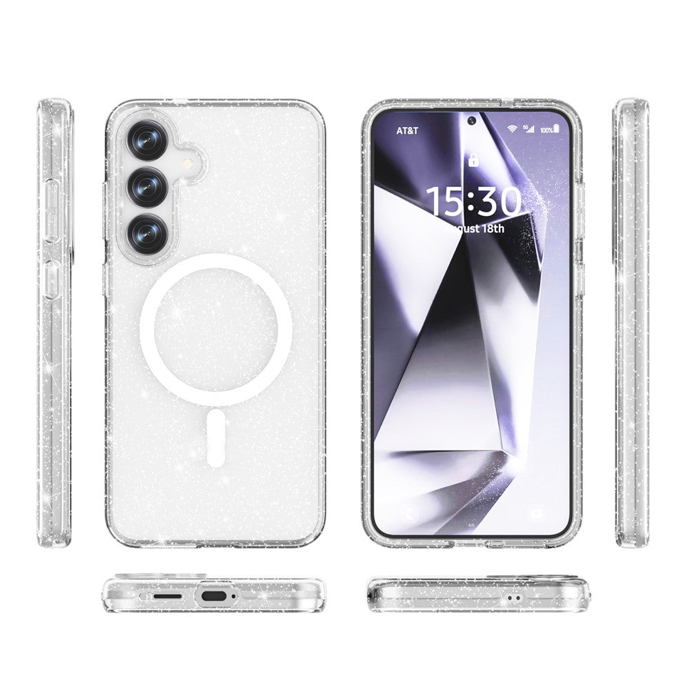 Galaxy S25 Plus Glitter-Hülle – Magnetisch & funkelnd