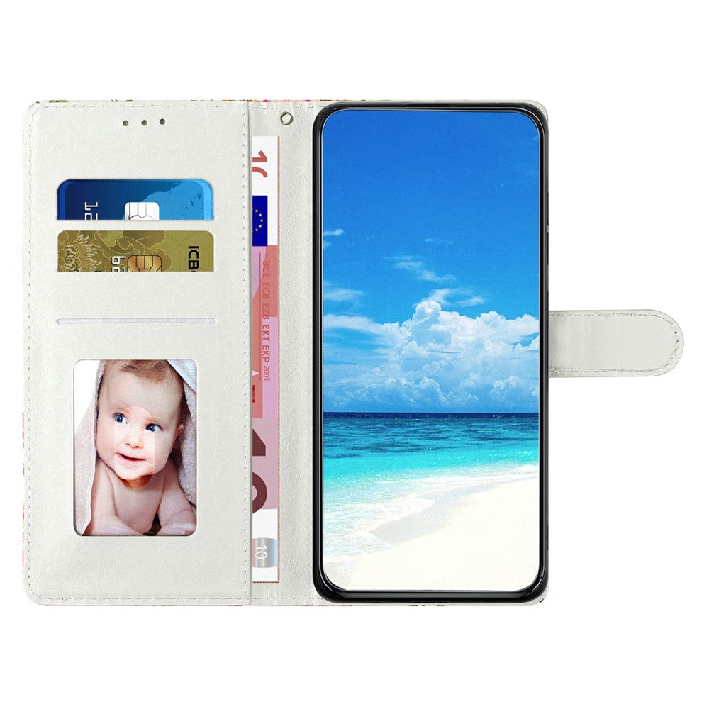 For Xiaomi 14T Wallet Case PU Leather Pattern Printing Stand Phone Cover with Strap