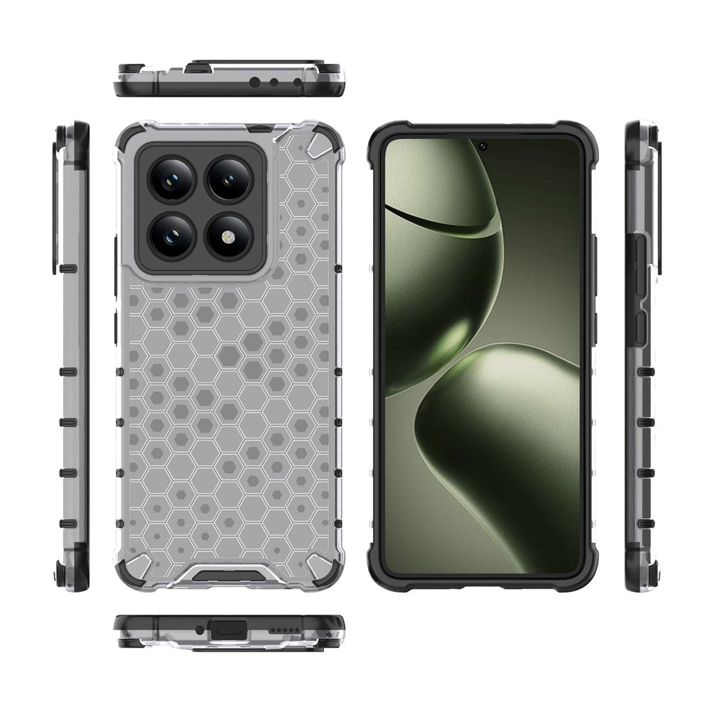 For Xiaomi 14T Case PC+TPU Phone Cover Honeycomb Shape