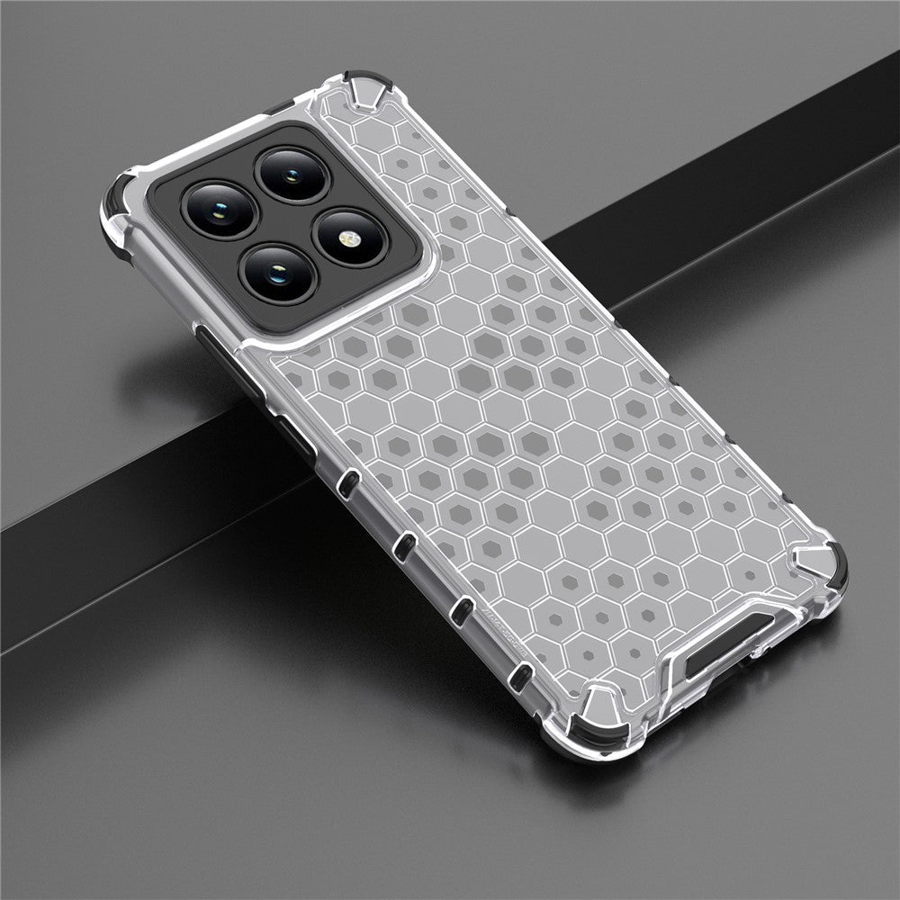 For Xiaomi 14T Case PC+TPU Phone Cover Honeycomb Shape
