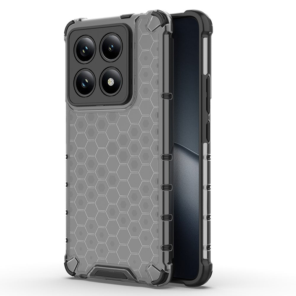 For Xiaomi 14T Pro Case PC+TPU Phone Cover Honeycomb Shape