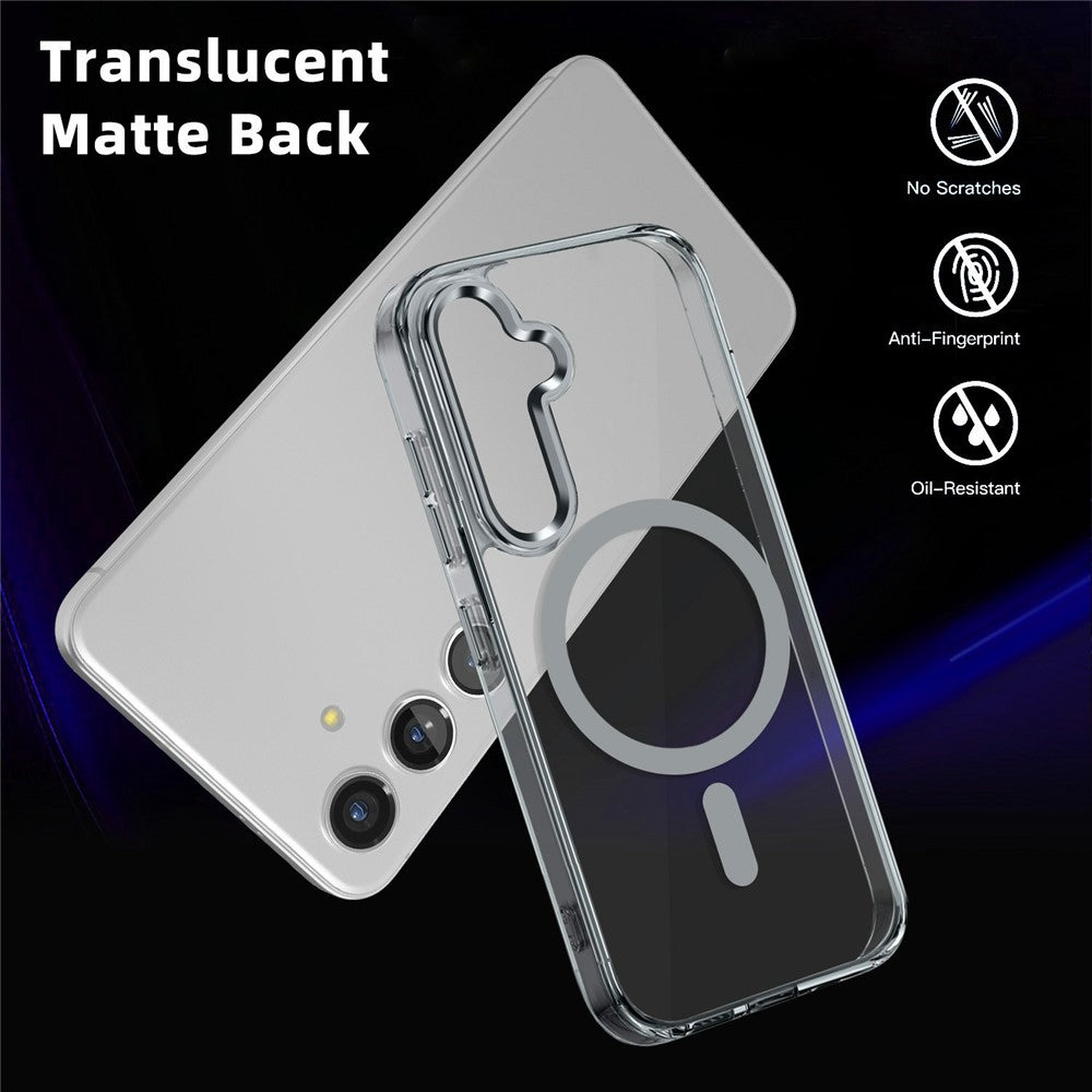 Galaxy S24 FE Magnet-Hülle – Transparent & Kratzfest