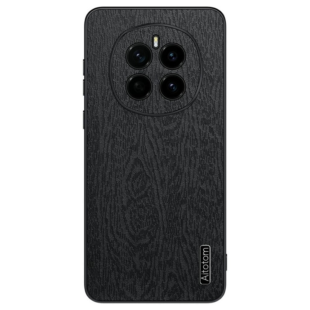 Honor Magic7 5G Handyhülle – Aus lederbeschichtetem PC+TPU, mit Holzmaserung