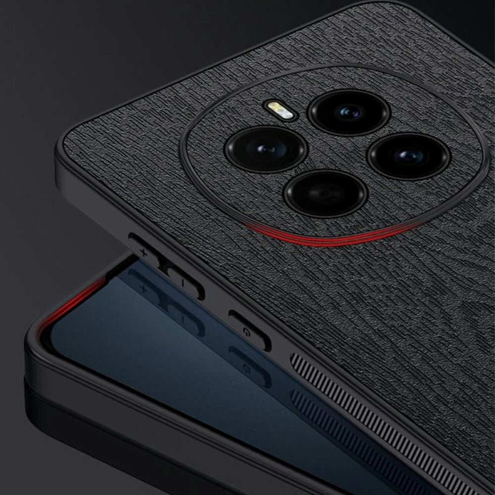 Honor Magic7 5G Handyhülle – Aus lederbeschichtetem PC+TPU, mit Holzmaserung