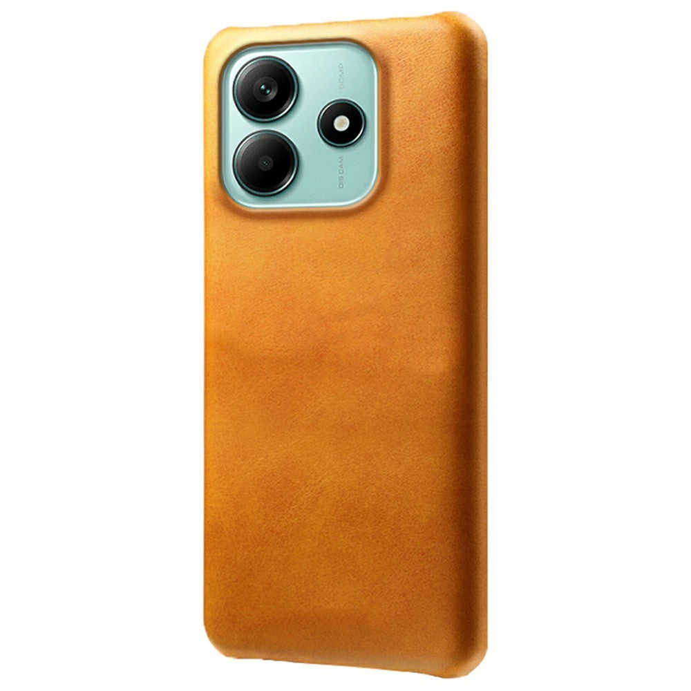 For Xiaomi Redmi Note 14 5G Case Calf Texture PU Leather Hard PC Protective Phone Cover