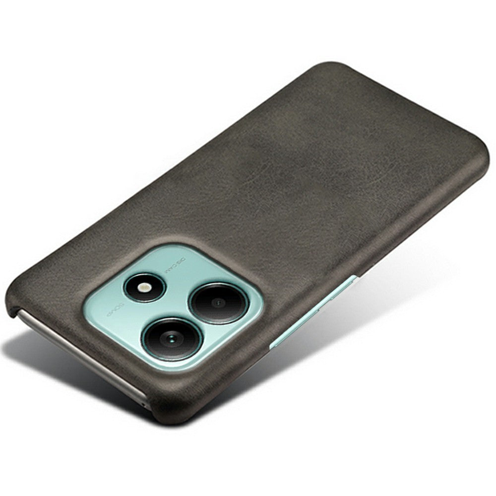 For Xiaomi Redmi Note 14 5G Case Calf Texture PU Leather Hard PC Protective Phone Cover