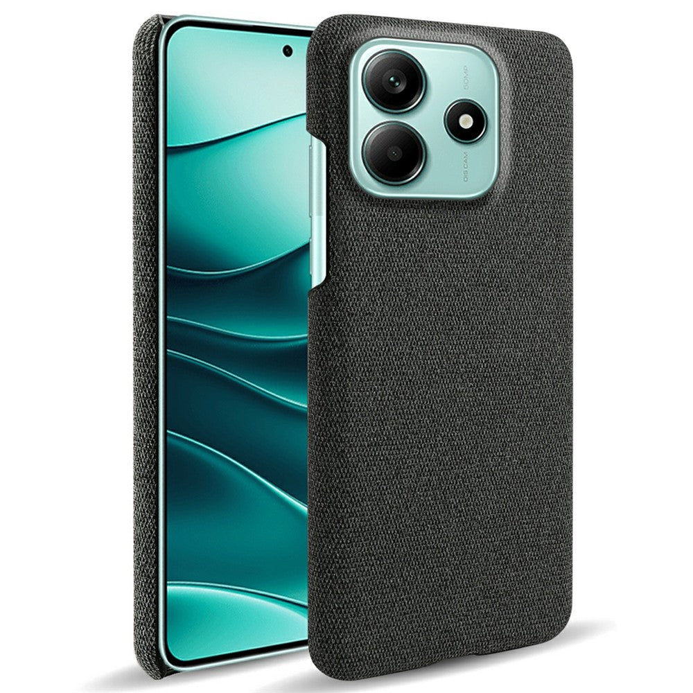 For Xiaomi Redmi Note 14 5G Phone Case Cloth Texture Anti-Scratch Protective PC Back Cover