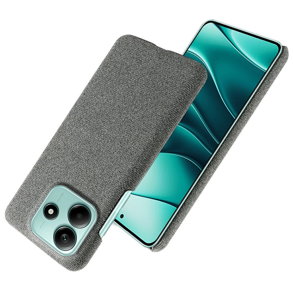 For Xiaomi Redmi Note 14 5G Phone Case Cloth Texture Anti-Scratch Protective PC Back Cover