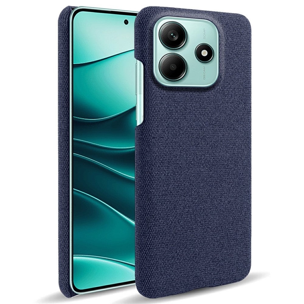 For Xiaomi Redmi Note 14 5G Phone Case Cloth Texture Anti-Scratch Protective PC Back Cover