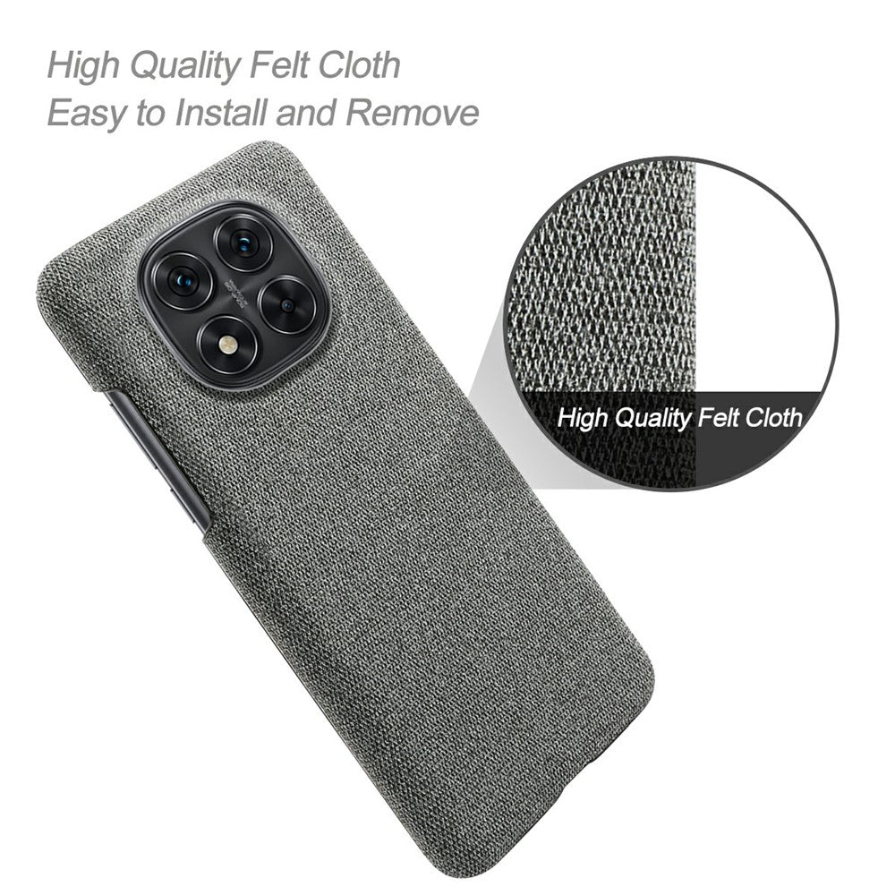 For Xiaomi Redmi Note 14 Pro 5G / Poco X7 5G Phone Case Cloth Texture Anti-Scratch Protective PC Back Cover