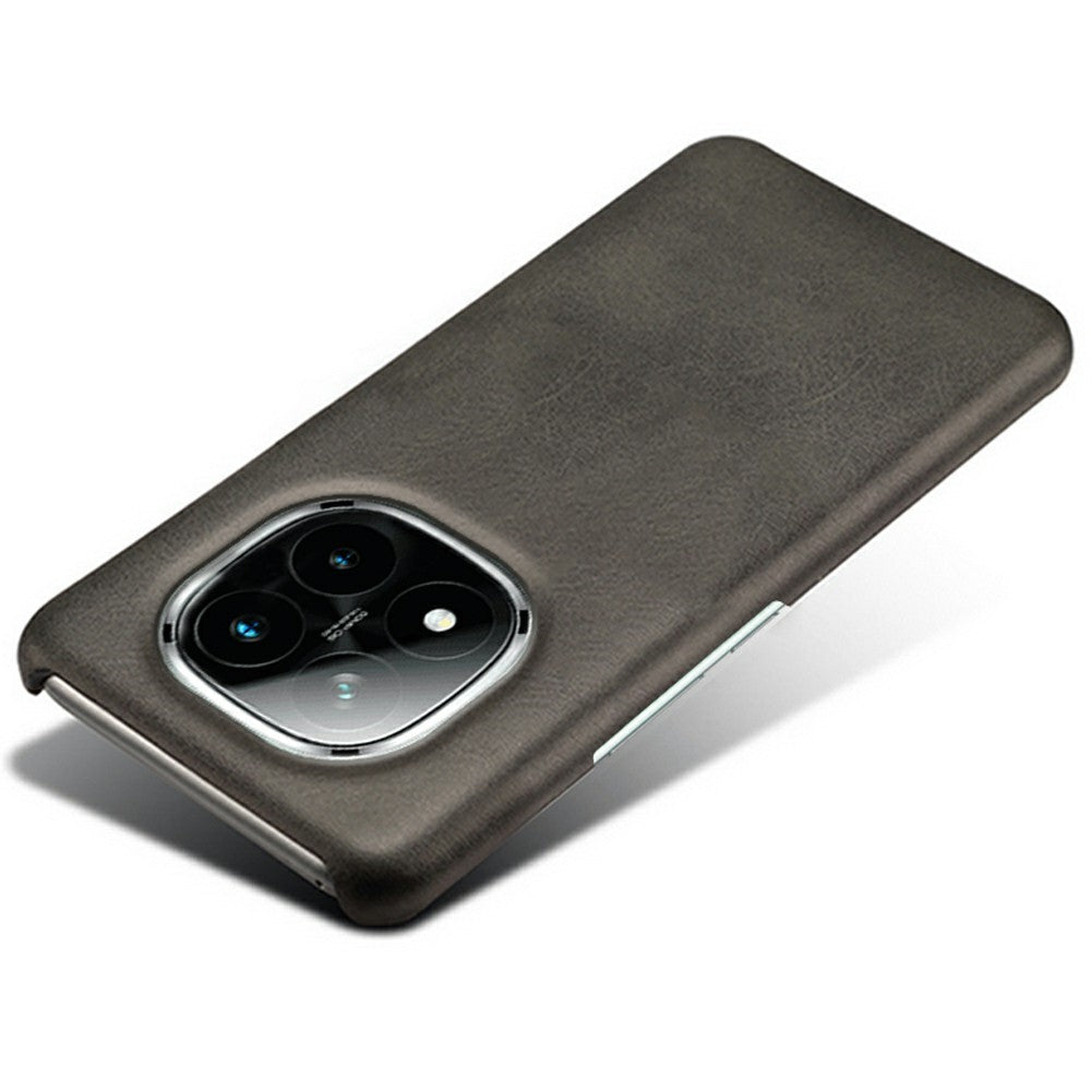 For Xiaomi Redmi Note 14 Pro+ 5G Case Calf Texture PU Leather Hard PC Protective Phone Cover
