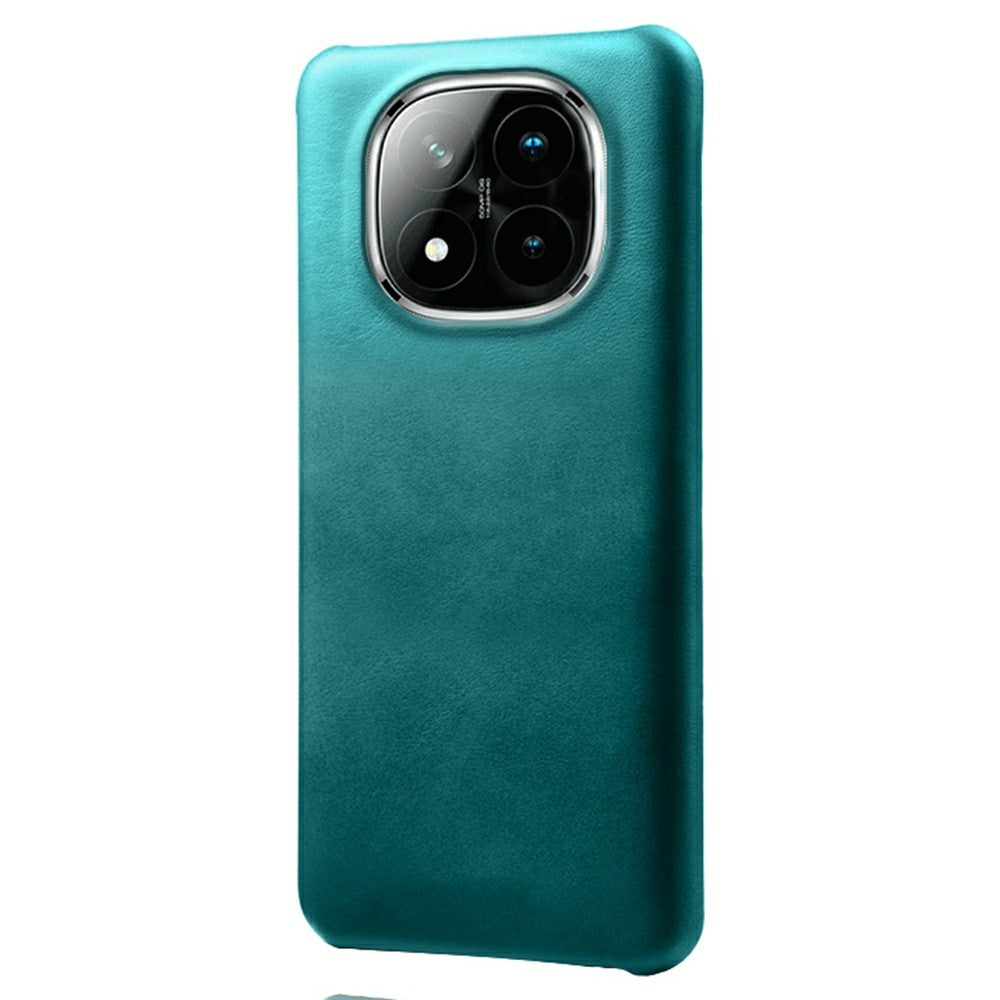 For Xiaomi Redmi Note 14 Pro+ 5G Case Calf Texture PU Leather Hard PC Protective Phone Cover
