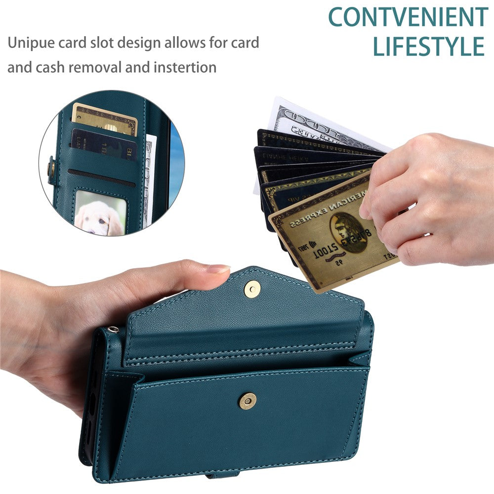 For Xiaomi 15 Leather Case Wallet Stand Phone Cover with Straps