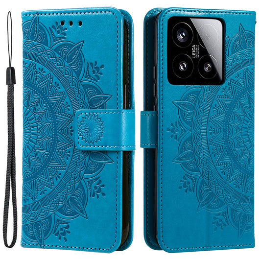 Xiaomi 15 Handyhülle – mit Aufdruck „Totem“ aus PU-Leder mit Standfunktion