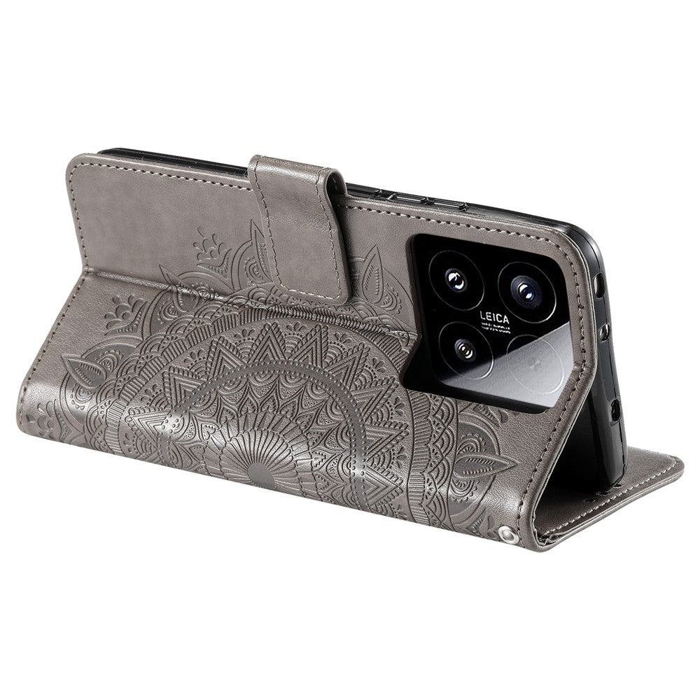 For Xiaomi 15 Case Imprinted Totem PU Leather Wallet Stand Phone Cover
