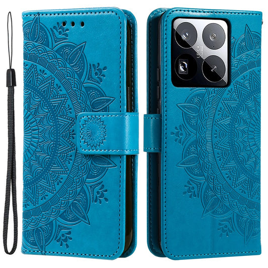 Xiaomi 15 Pro Handyhülle – mit Aufdruck „Totem“ aus PU-Leder mit Standfunktion