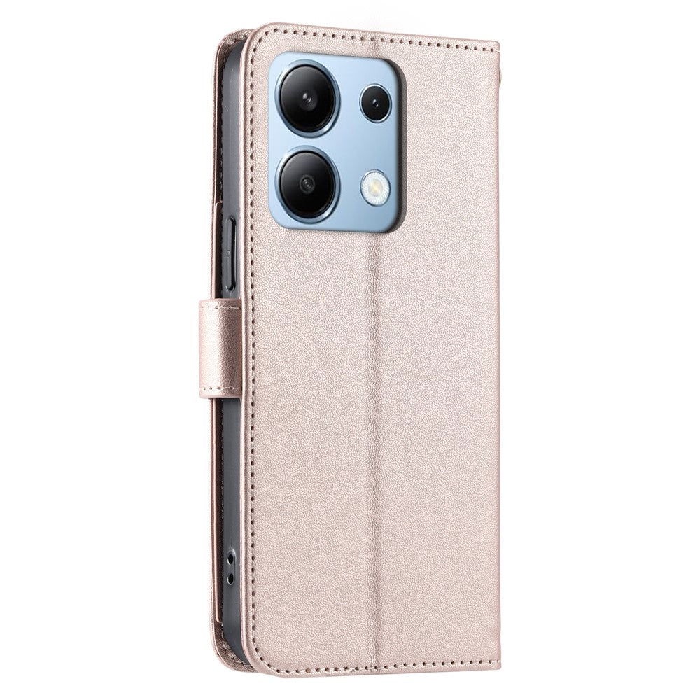 For Xiaomi Redmi Note 13 4G Crossbody Leather Case Ring Buckle Wallet Stand Rhombus Mobile Cover