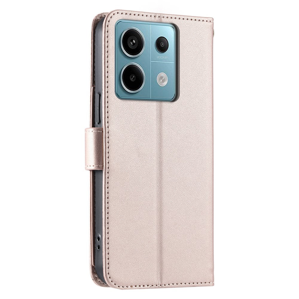 For Xiaomi Redmi Note 13 5G Crossbody Leather Case Ring Buckle Wallet Stand Rhombus Mobile Cover