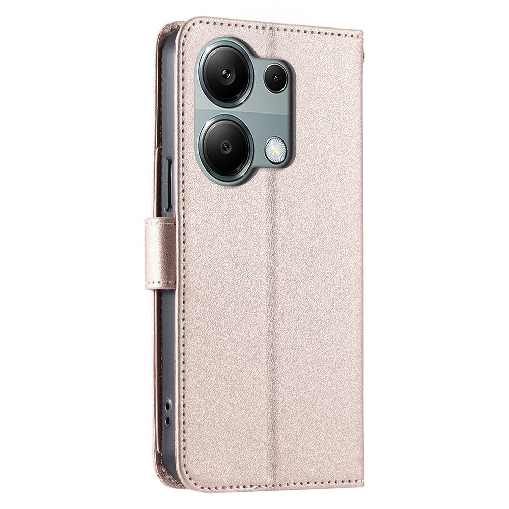 For Xiaomi Poco M6 Pro 4G / Redmi Note 13 Pro 4G Crossbody Leather Case Wallet Stand Rhombus Mobile Cover
