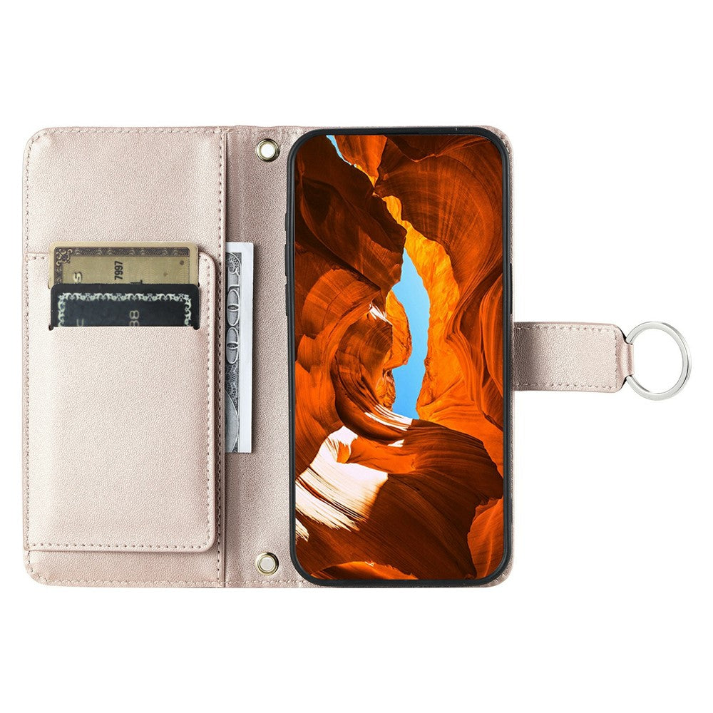 For Xiaomi Poco X6 5G / Redmi Note 13 Pro 5G Crossbody Leather Case Ring Buckle Wallet Stand Rhombus Mobile Cover