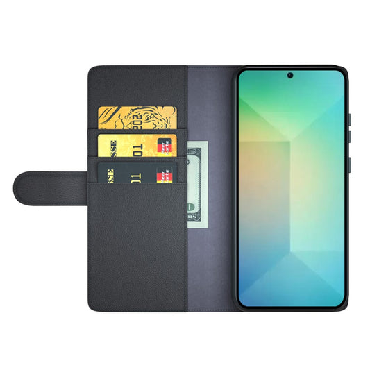 Galaxy S25 Echtleder Hülle mit Kartenfach