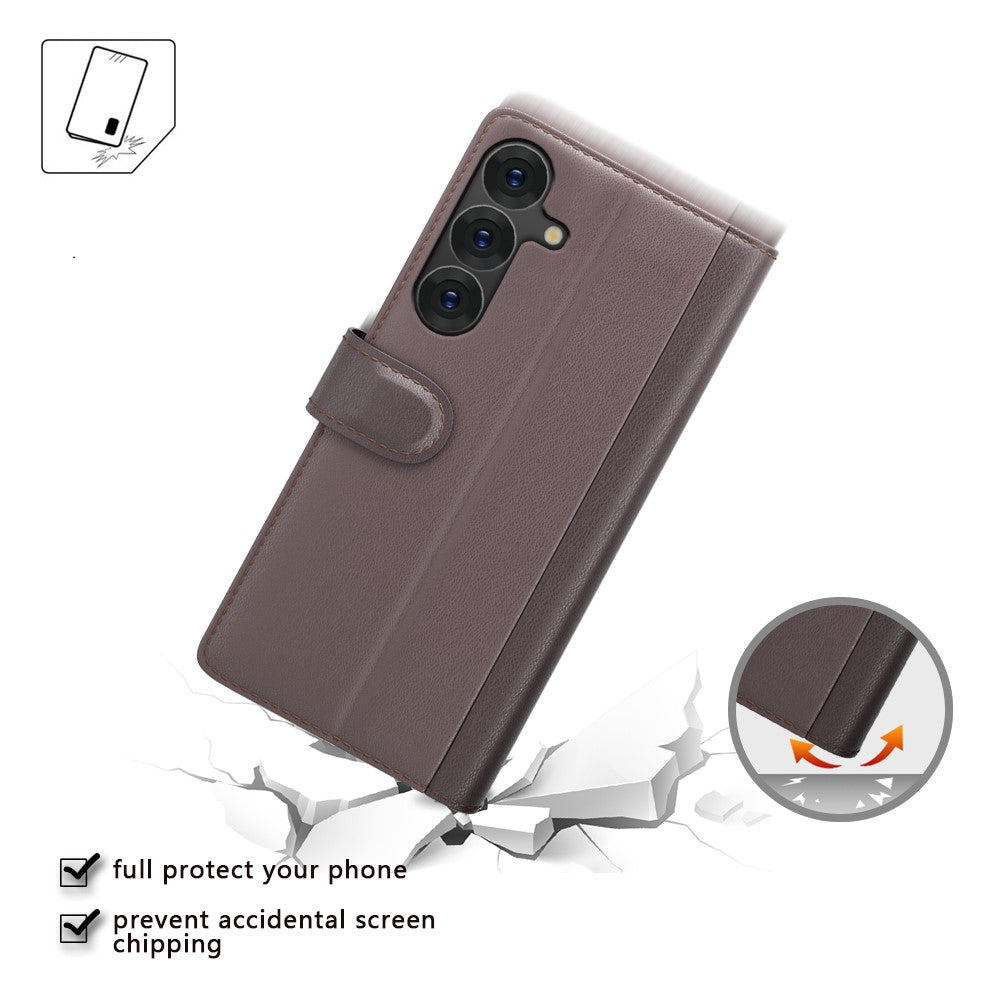 Galaxy S25 Echtleder Hülle mit Kartenfach