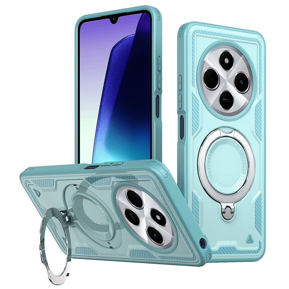 Kickstand Case for Xiaomi Poco C75 4G / Redmi 14R 5G / 14C 4G Magnetic Case Military Protection PC+TPU Cover