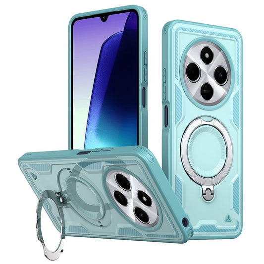 Kickstand Case for Xiaomi Poco C75 4G / Redmi 14R 5G / 14C 4G Magnetic Case Military Protection PC+TPU Cover