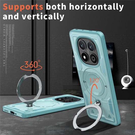 Xiaomi Redmi Note 14 Pro 5G / Xiaomi Redmi Note 14 Pro+ 5G / Xiaomi Redmi Note 14 Pro 4G / Xiaomi Poco X7 5G Handyhülle – 14 Pro 5G / 14 Pro 4G / Poco X7 5G Magnetische Militärischer Schutz PC + TPU-Kickstand