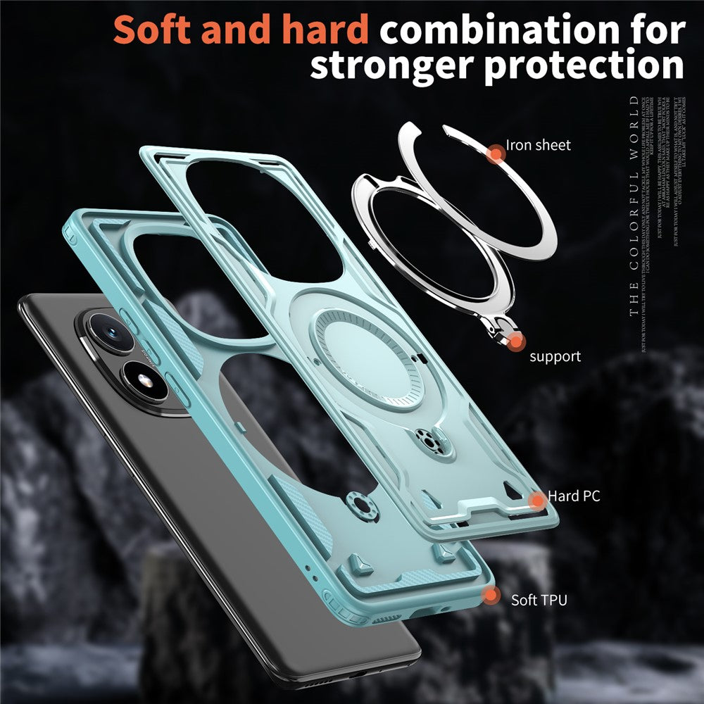 For Xiaomi Redmi Note 14 Pro+ 5G / 14 Pro 5G / 14 Pro 4G / Poco X7 5G Magnetic Case Military Protection PC+TPU Kickstand Phone Cover