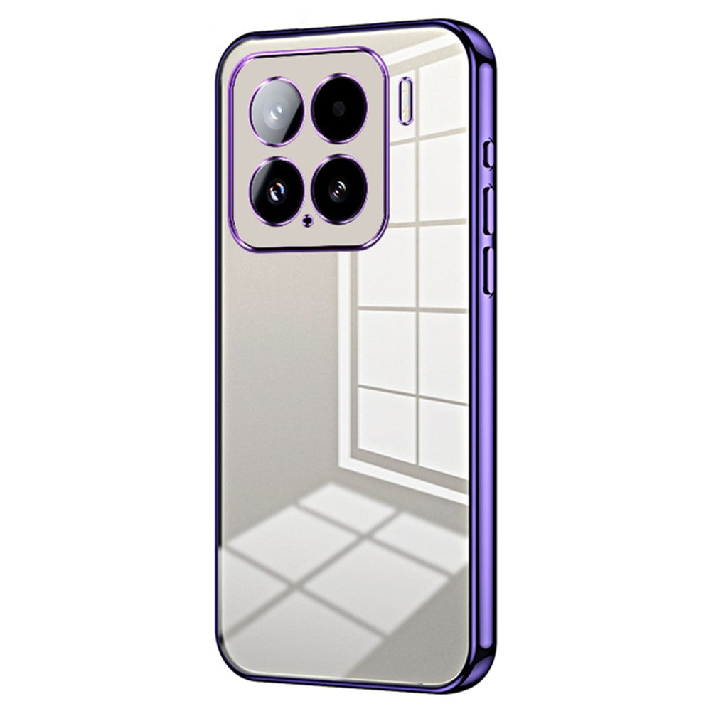 For Xiaomi 15 Case Electroplating Frame Soft TPU Phone Cover