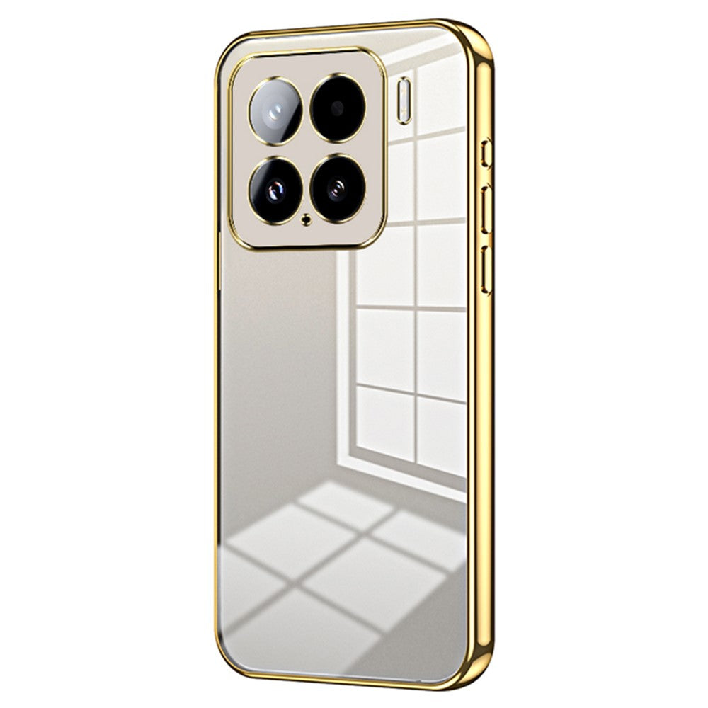For Xiaomi 15 Case Electroplating Frame Soft TPU Phone Cover