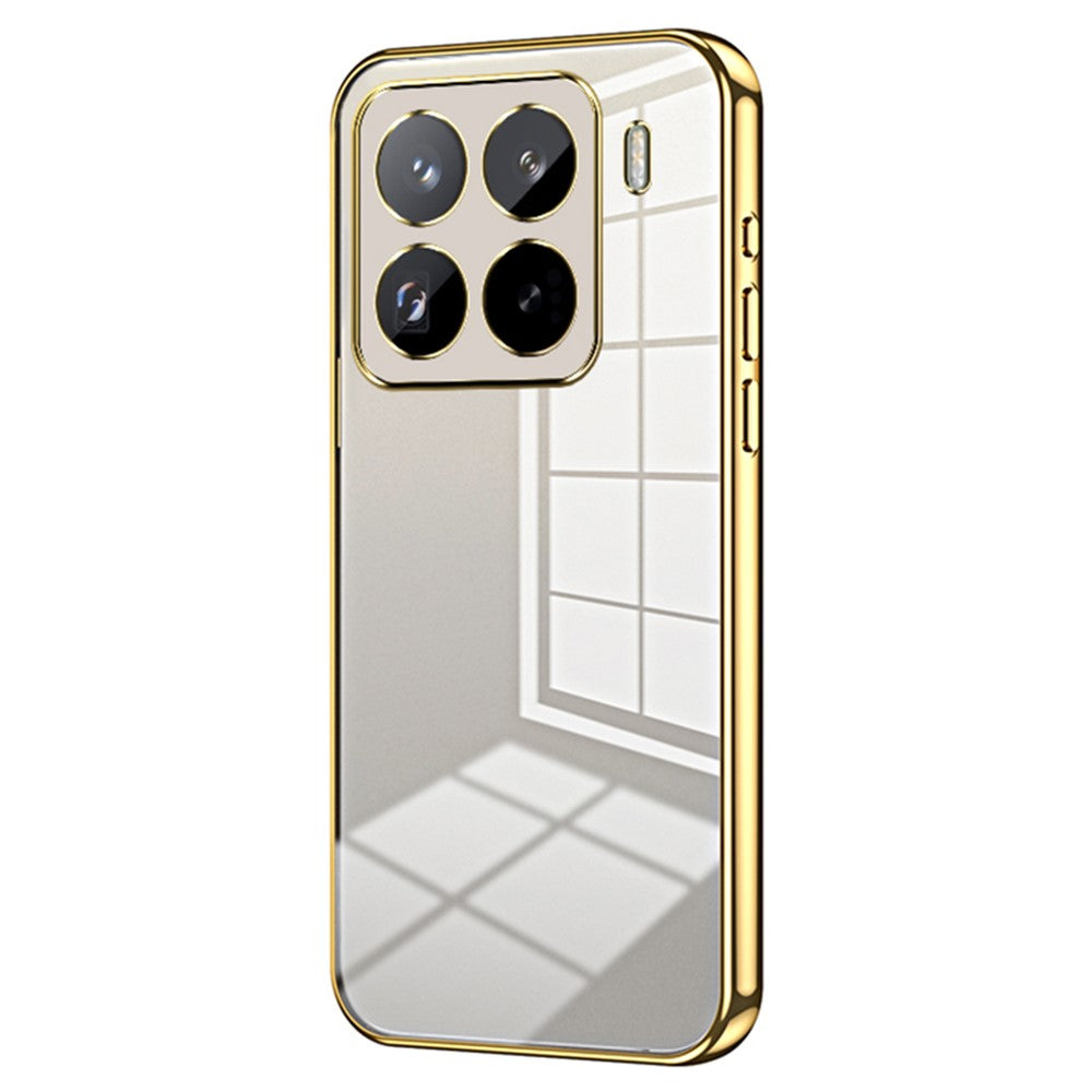 For Xiaomi 15 Pro Case Electroplating Frame Soft TPU Phone Cover