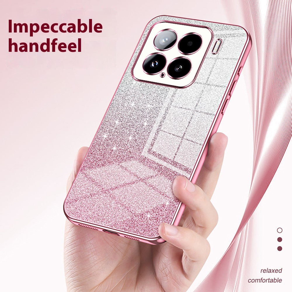 For Xiaomi 15 Case Electroplating Gradient Glitter TPU Phone Cover