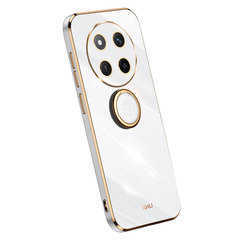 Honor Magic7 Lite 5G / X9c 5G / X60 Pro 5G Handyhülle – Galvanisierte TPU-Rückseite, kratzfest, mit Ringständer