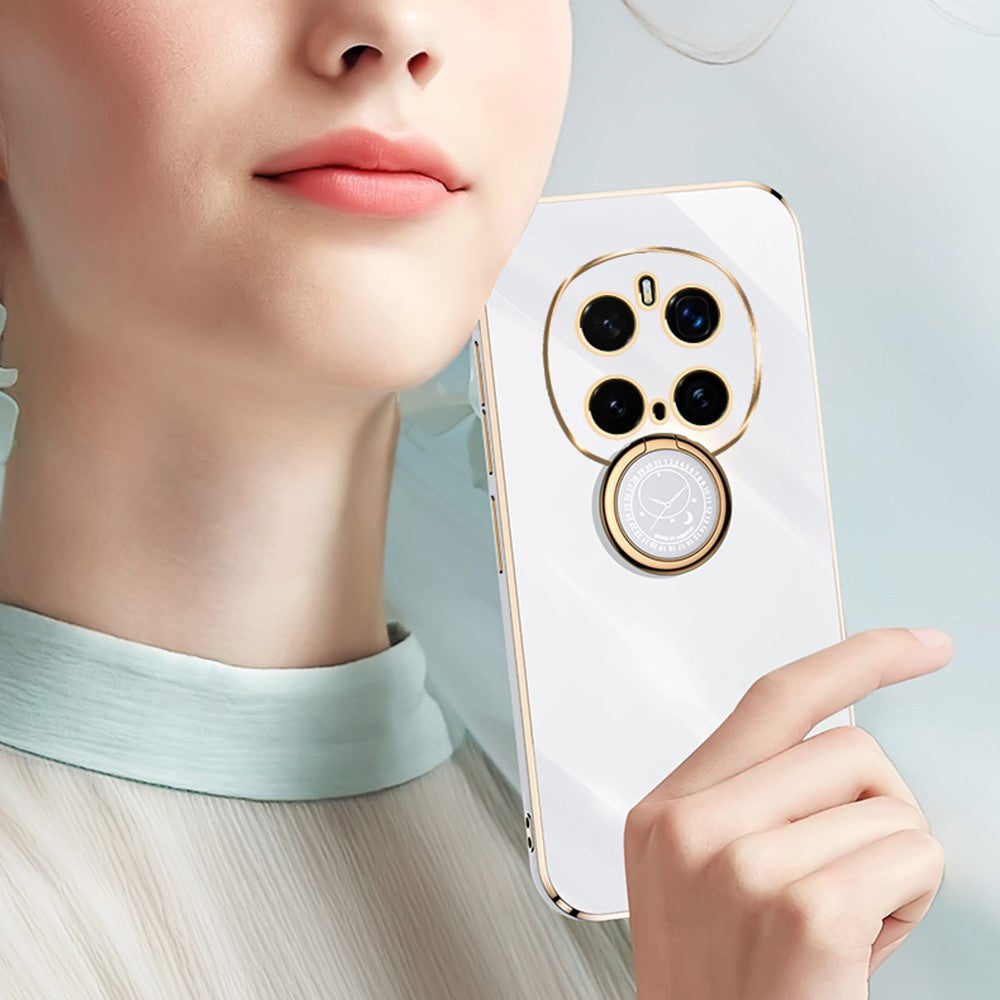 Honor Magic7 Pro 5G Handyhülle – Galvanisierte TPU-Rückseite, kratzfest, mit Ringständer