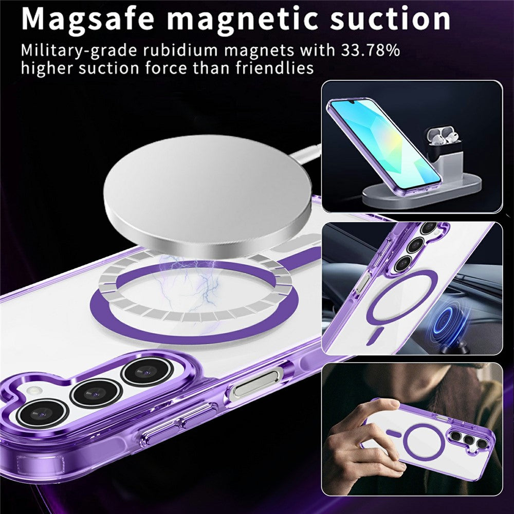 Galaxy A16 Magnet-Hülle – Transparent & Kratzfest